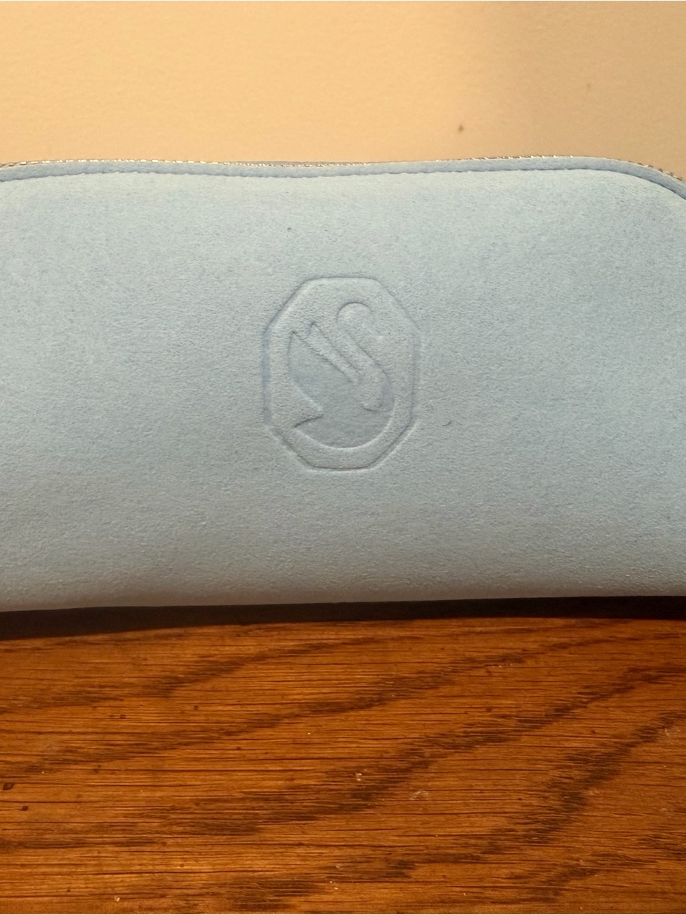 Swarovski Light Blue Suede Women's bag or case